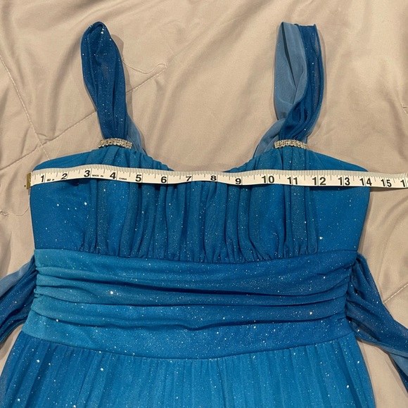 Speechless Dress, flare, pleaded, stretchy fabric, prom dress, NWOT, size M - Picture 7 of 9